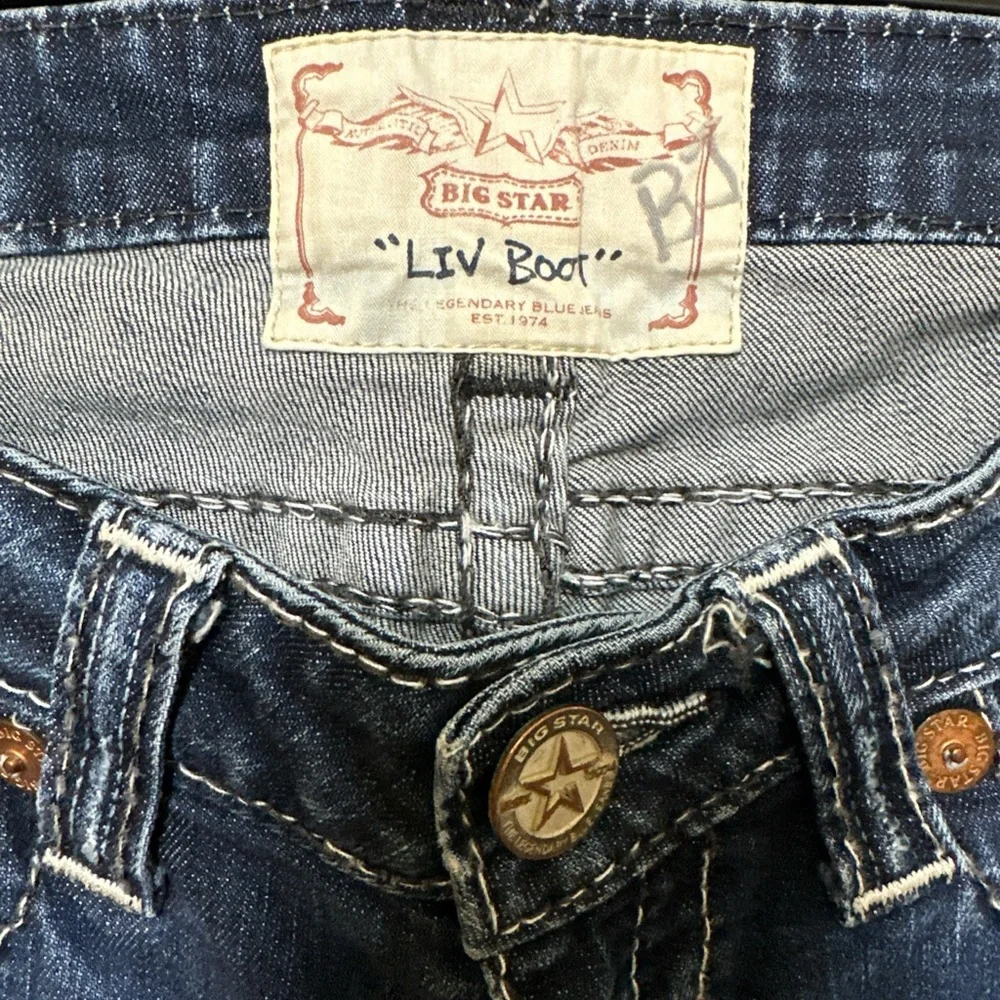 Big Star Liv Women's Boot Cut Jeans - Dark Blue - Picture 4 of 8